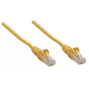 Intellinet tinklo jungiamasis kabelis, Cat6, 0,25 m, geltonas, varinis, S/FTP, LSOH/LSZH, PVC, RJ45, auksuoti kontaktai, su apsauginiu gaubteliu, viso gaminio garantija