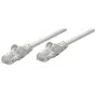 Intellinet tinklo kabelis, Cat6, 0,25 m, pilkas, CCA, U/UTP, PVC, RJ45, auksuoti kontaktai, be užkablių, su apsauginiu gaubteliu, garantija visam laikui