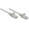Intellinet tinklo kabelis, Cat6, 0,25 m, pilkas, CCA, U/UTP, PVC, RJ45, auksuoti kontaktai, be užkablių, su apsauginiu gaubteliu, garantija visam laikui