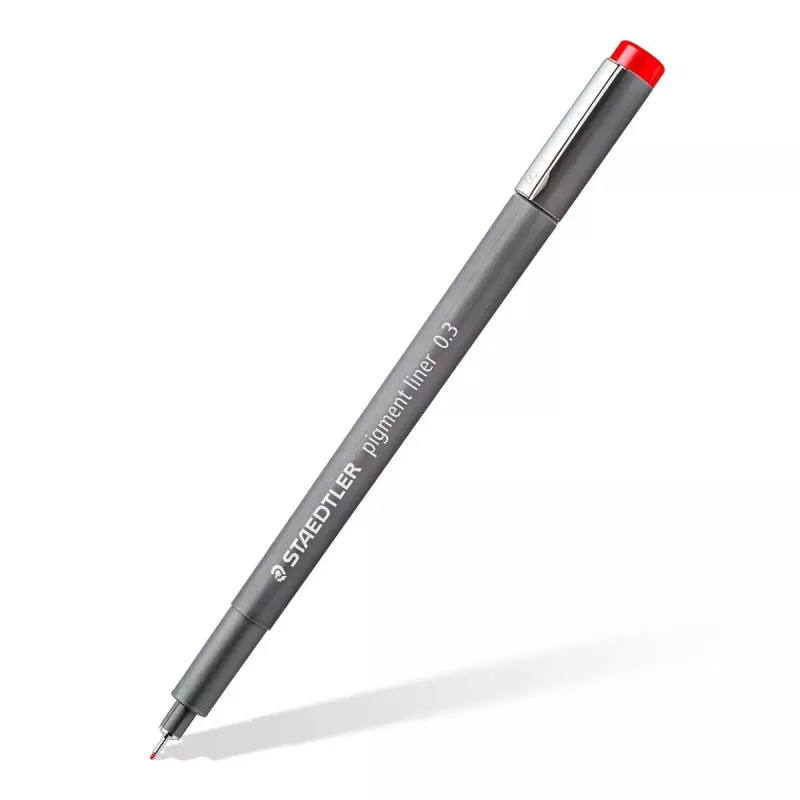 Finelinerių rinkinys Staedtler Pigment Liner 30803-SSB6 – mėlyna, ruda, žalia, oranžinė, raudona, violetinė