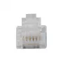 Intronics RJ-12 M (TD106M) moduliniai jungtys apvaliam kietam kabeliui 25 vnt.