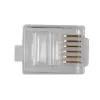 Intronics RJ-12 M (TD106M) moduliniai jungtys apvaliam kietam kabeliui 25 vnt.