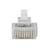 ACT RJ45 (8P/8C) ekranuotas modulinis jungiklis apvaliam kabeliui su viengysliais laidininkais