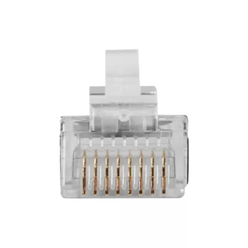 ACT RJ45 (8P/8C) ekranuotas modulinis jungiklis apvaliam kabeliui su viengysliais laidininkais