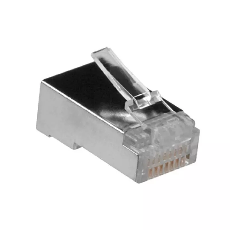 ACT RJ45 (8P/8C) ekranuotas modulinis jungiklis apvaliam kabeliui su viengysliais laidininkais