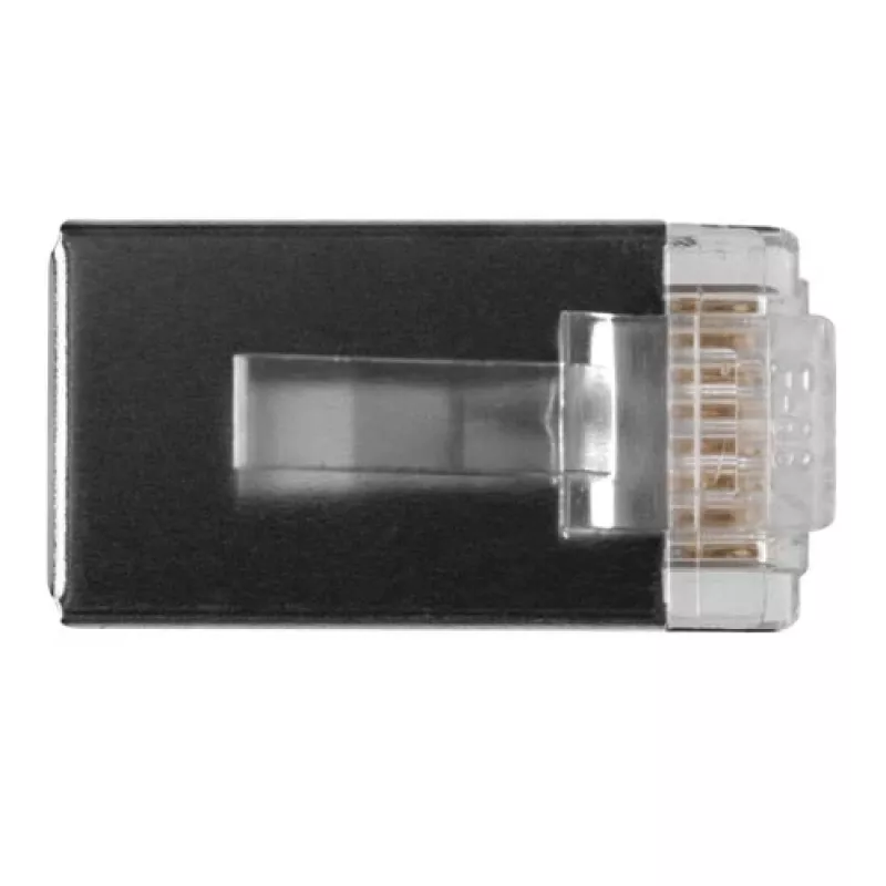 ACT RJ45 (8P/8C) ekranuotas modulinis jungiklis apvaliam kabeliui su viengysliais laidininkais