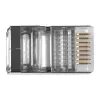ACT TD108B RJ45 (8P/8C) ekranuotas modulinis jungtis apvaliam kabeliui su vientisais laidininkais