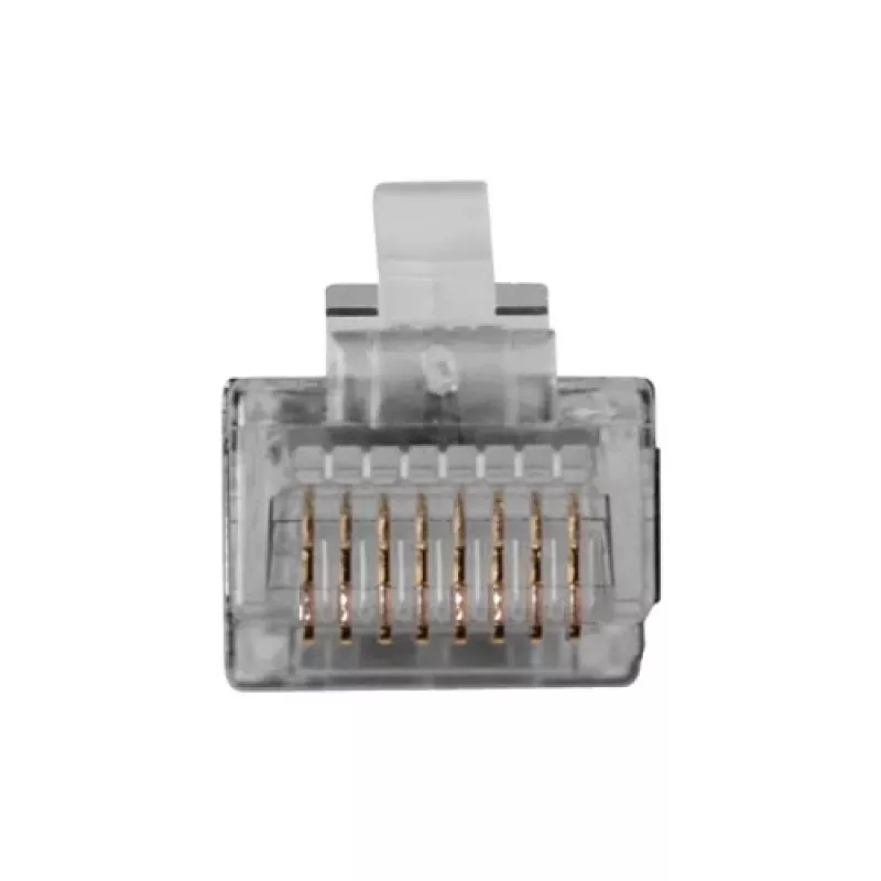ACT TD108B RJ45 (8P/8C) ekranuotas modulinis jungtis apvaliam kabeliui su vientisais laidininkais