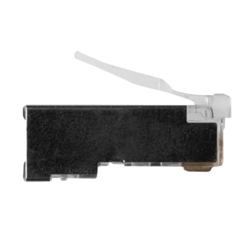 ACT TD108B RJ45 (8P/8C) ekranuotas modulinis jungtis apvaliam kabeliui su vientisais laidininkais