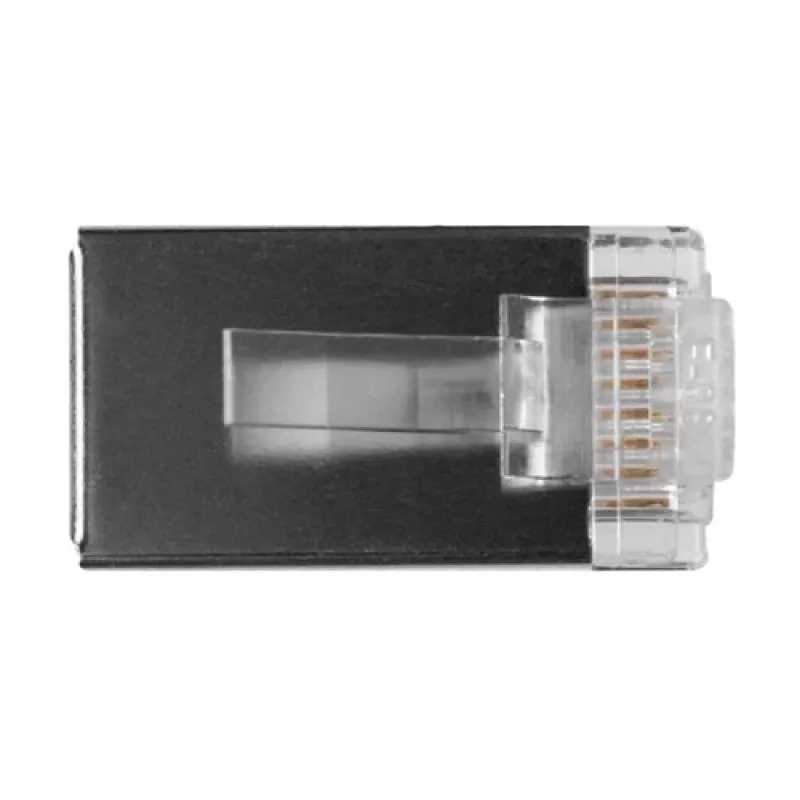 ACT TD108B RJ45 (8P/8C) ekranuotas modulinis jungtis apvaliam kabeliui su vientisais laidininkais
