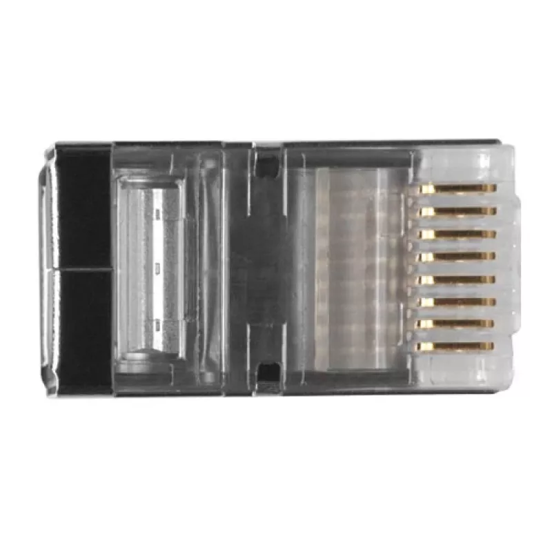 ACT RJ45 (8P/8C) CAT6 ekranuotas modulinis jungtis apvaliam kabeliui su vientisais arba vyteliais laidininkais