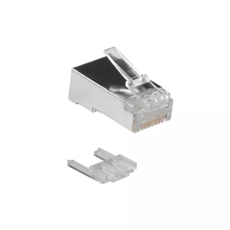 ACT RJ45 (8P/8C) CAT6 ekranuotas modulinis jungtis apvaliam kabeliui su vientisais arba vyteliais laidininkais