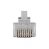ACT RJ45 (8P/8C) CAT6 modulinė jungtis apvaliam kabeliui, viengysliams ir suvytytiems laidams