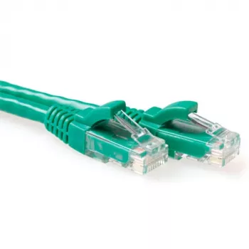 ACT Green 5 metrų U/UTP CAT6A jungiamasis laidas su apsauga nuo užsikabinimo, RJ45 jungtimis