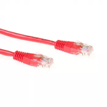 ACT Red 15 metrų U/UTP CAT5E jungiamasis kabelis su RJ45 kištukais