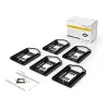 „StarTech.com“ 5 vnt. rinkinys – 2,5 colio SSD/HDD tvirtinimo kronšteinas 3,5 colio diskų lizdui