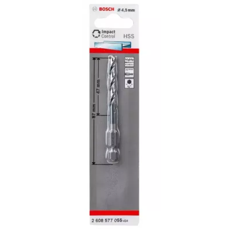 Gręžtuvas Bosch HSS 4,5 mm