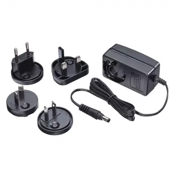 Lindy 5VDC 2.6A kelių šalių maitinimo šaltinis, 5.5/2.1mm, vidaus, AC, juodas