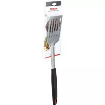 Virtuvinė mentelė Westmark 15092280 – plastiko/TPE galvutė, nerūdijančio plieno rankena, 430×88×25 mm, juoda/raudona