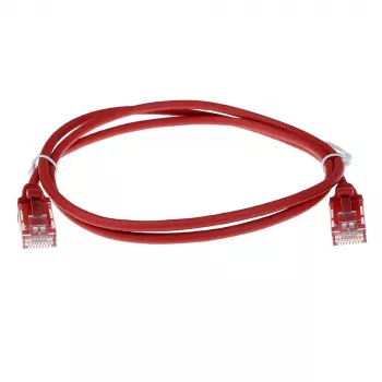 ACT Red 7 m LSZH U/UTP CAT6 plonas jungiamasis laidas su apsaugotais RJ45 kištukais
