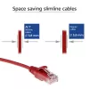 ACT Red 7 m LSZH U/UTP CAT6 plonas jungiamasis laidas su apsaugotais RJ45 kištukais