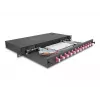 DeLOCK pluoštinė optinė sujungimo dėžė 67005 Juodas metalas 482x220x44mm