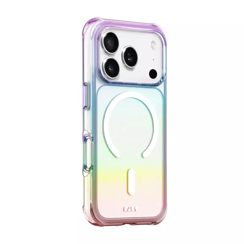 Dėklas LAUT AERO HOLO mobiliesiems telefonams 17,5 cm 6,9 colio permatomas perlamutrinis