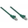 Intellinet tinklo jungiamasis laidas Cat5e, 20 m, žalias, CCA, U/UTP, PVC, RJ45, paauksuoti kontaktai, su apsauga nuo užkliuvimo, su gaubtuku, viso gyvenimo garantija
