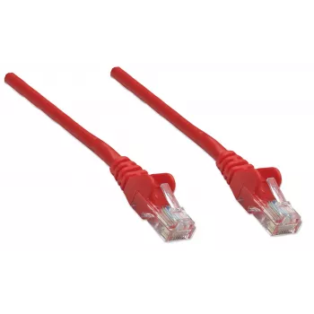Intellinet tinklo jungiamasis laidas Cat5e, 20 m, raudonas, CCA, U/UTP, PVC, RJ45, auksuoti kontaktai, be užkabinimo, su apsauginiu gaubtu, viso gyvenimo garantija