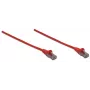 Intellinet tinklo laidas Cat6, 10 m, raudonas, CCA, U/UTP, PVC, RJ45, auksuoti kontaktai, be užkliuvimo, su apsauginiu gaubteliu, viso gyvenimo garantija