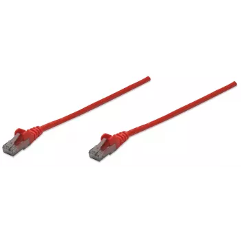 Intellinet tinklo laidas Cat6, 10 m, raudonas, CCA, U/UTP, PVC, RJ45, auksuoti kontaktai, be užkliuvimo, su apsauginiu gaubteliu, viso gyvenimo garantija