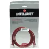 Intellinet tinklo laidas Cat5e, 15 m, raudonas, CCA, U/UTP, PVC, RJ45, auksuoti kontaktai, apsaugotas nuo užkliuvimo, su gaubteliais, viso galiojimo garantija