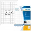 HERMA lipdukai rašaliniams spausdintuvams A4 25,4x8,5 mm balta matinė 5600 vnt.