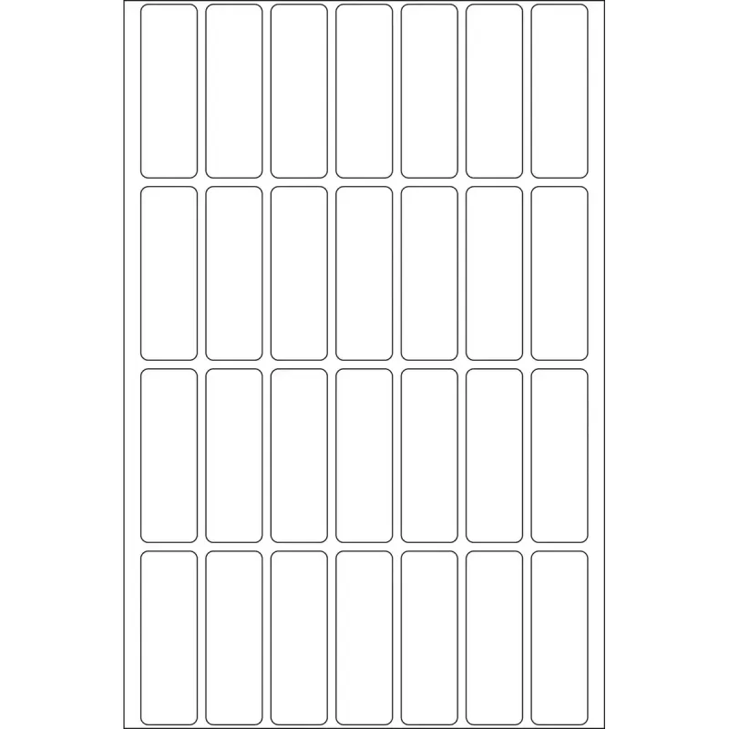 Universali etiketė HERMA 13x40 mm balta matinė popierinė rankiniam rašymui