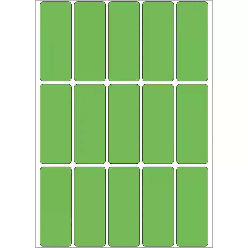 HERMA 20x50 mm daugiafunkcinės etiketės, žalios, matinio popieriaus, rankiniam rašymui, 480 vnt.