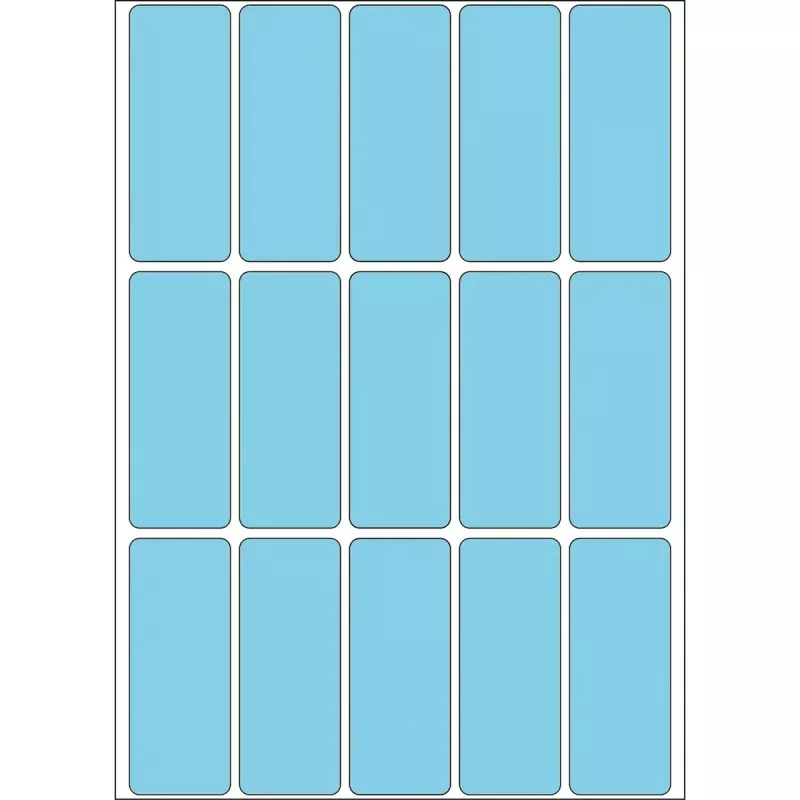 Daugiafunkcinės etiketės HERMA 2413 20x50 mm mėlynos matinio popieriaus rašymui ranka