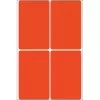 HERMA 2492 Daugiafunkcinės etiketės 52x82 mm raudonos matinio popieriaus rankiniam rašymui 128 vnt.