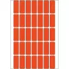 HERMA 12x30 mm raudoni matiniai popieriniai lipdukai rankiniam rašymui