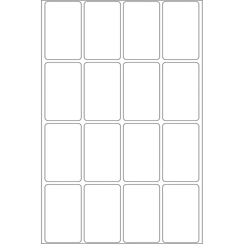 HERMA 10613 lipnūs etikečių lapai 25x40 mm balti, nuimami