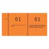 Bilietai Avery 869-10-1 100 vnt Oranžiniai