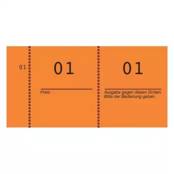 Bilietai Avery 869-10-1 100 vnt Oranžiniai