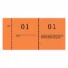 Bilietai Avery 869-10-1 100 vnt Oranžiniai