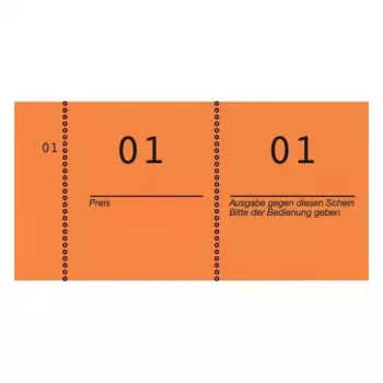 Bilietai Avery 869-10-1 100 vnt Oranžiniai