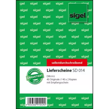 Užrašų knygelė Sigel SD014 A6 40 lapų žalia balta