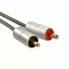 Hama 00080865 garso laidas 2 m 3,5 mm 2 x RCA sidabrinis