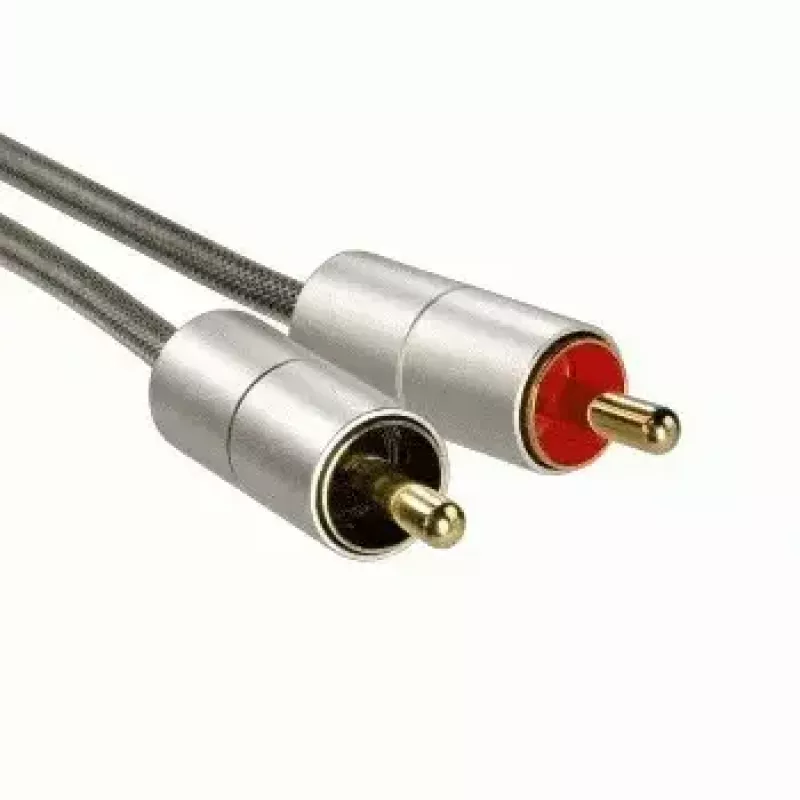 Hama 00080865 garso laidas 2 m 3,5 mm 2 x RCA sidabrinis
