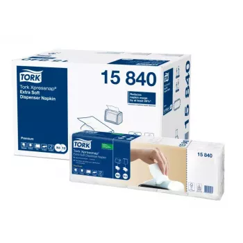 Popierinės servetėlės Tork 15840 baltos 500 vnt.