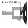 Hama 00118101 TV laikiklis sieninis 121,9 cm (48 colių) Juodas