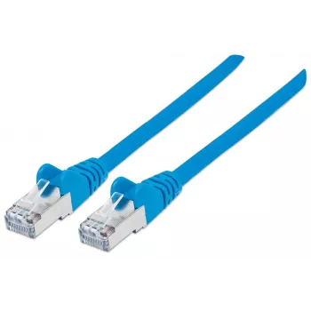 Intellinet tinklo laidas Cat6A, 15 m, mėlynas, varinis, S/FTP, LSOH/LSZH, RJ45, auksuoti kontaktai, su apsauga nuo užkliuvimo, viso ilgio apsauga, viso gyvenimo garantija