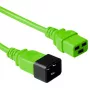 ACT Powercord C19–C20 0,6 m žalias maitinimo laidas